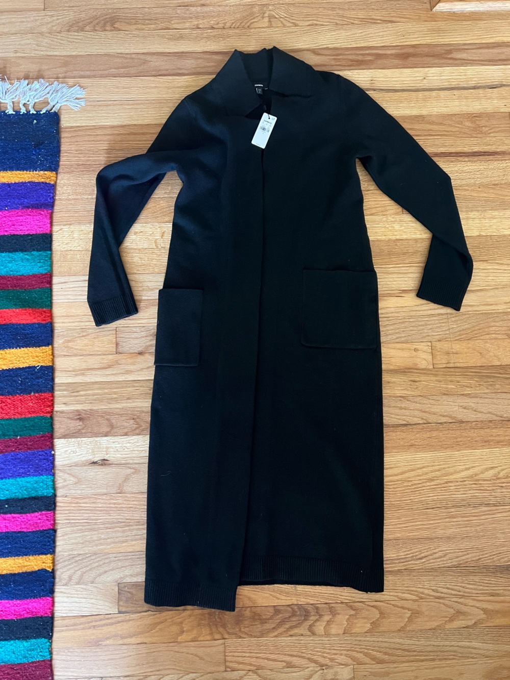 Express Black Knit long cardigan
